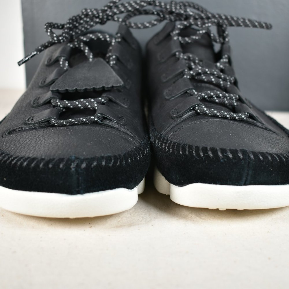 Clarks ORIGINAL Men Trigenic Flex 2 BLACK SIZE 8 MEDIUM VIBRAM SOLE